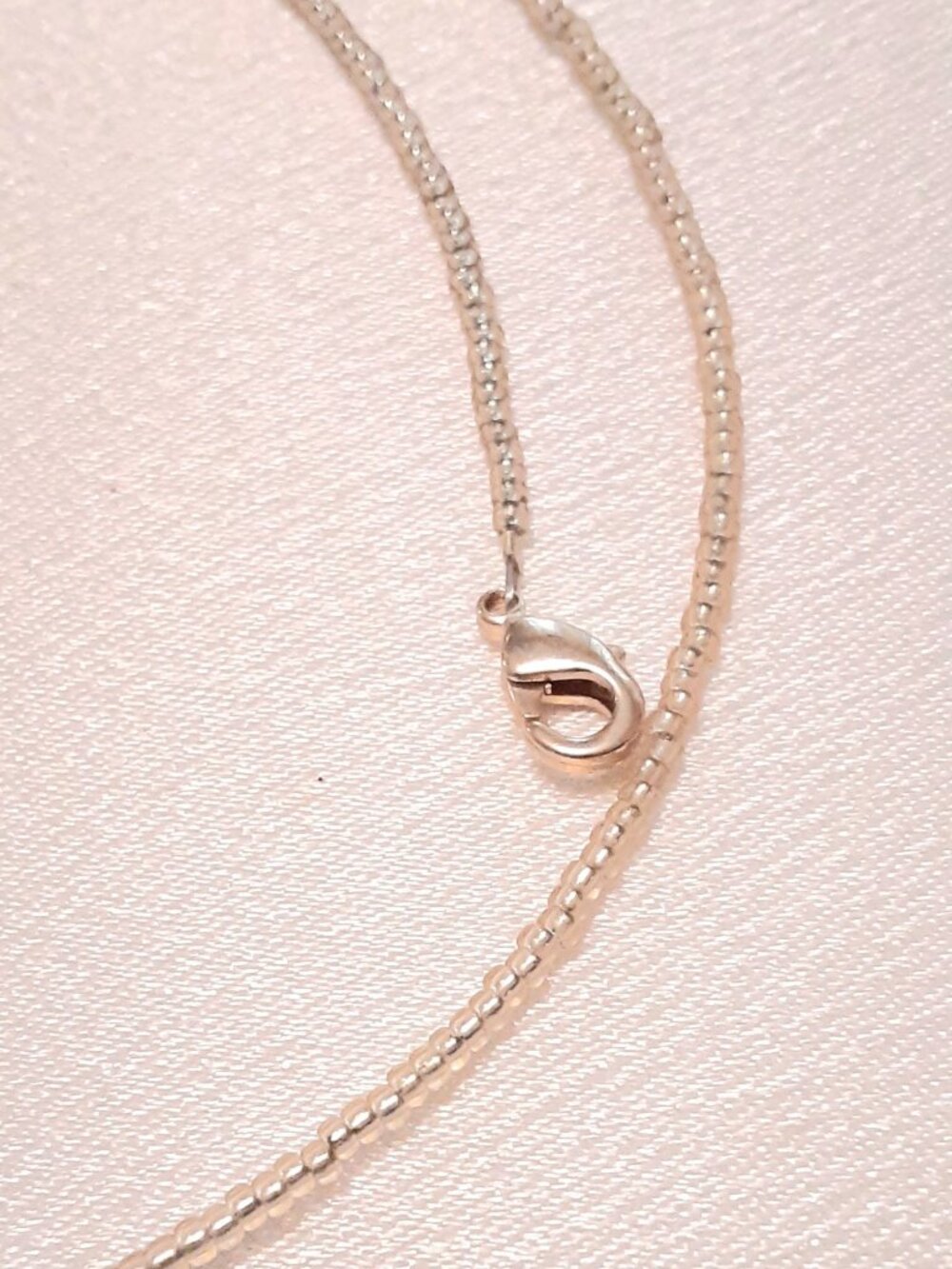 NEW 17 inch pink champaign quartz necklace - Picture 4 of 10